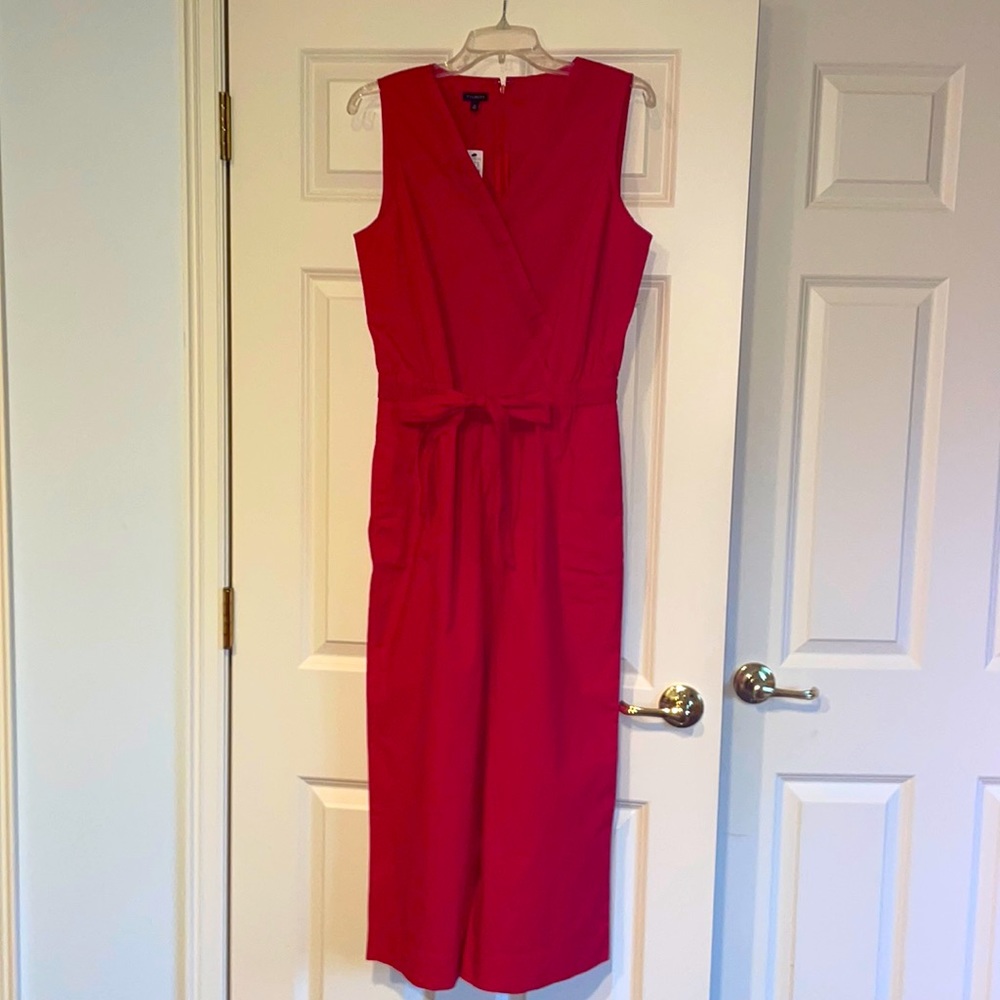 Talbots red jumpsuit. Size 10.